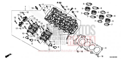 CULASSE CBR650FAG de 2016